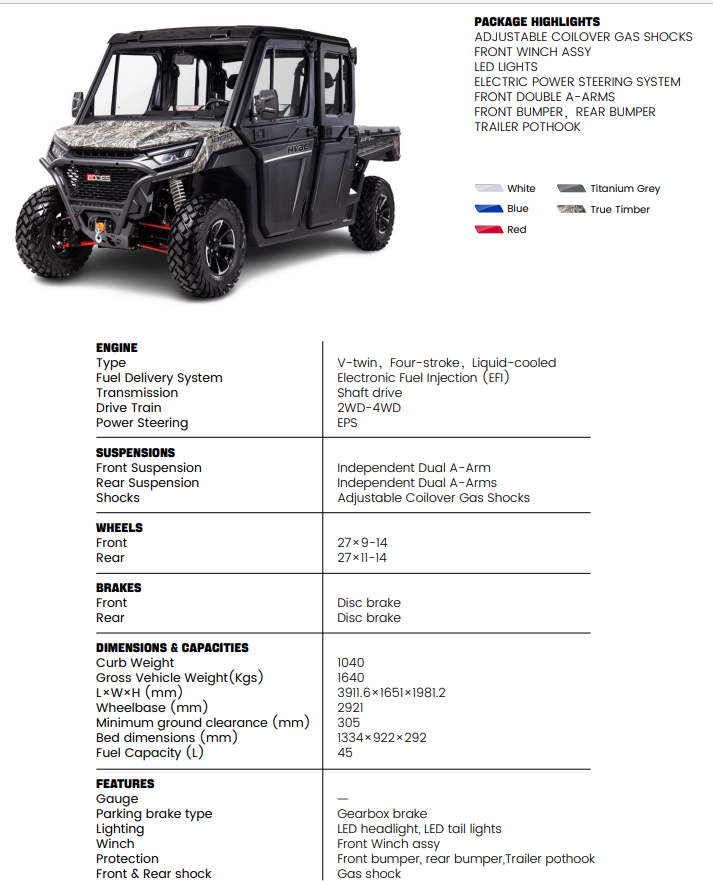 Odes 2024 Workcross 1000 - HVAC 6 seat