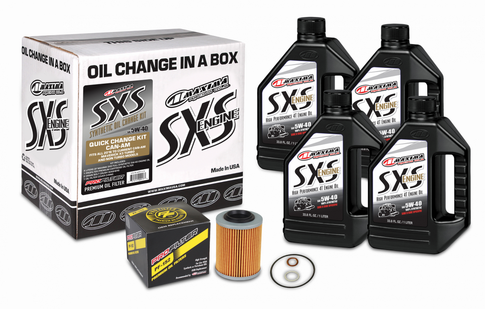 MAXIMA SXS QUICK CHANGE KIT 5W40 WITH OIL FILTER CAN-AM